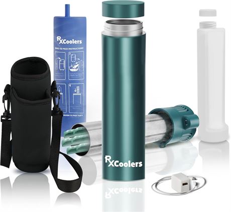 Mini Medicine Travel Cooler TSA Insulin Cooler (1 3 Pens) USB + BIOGEL Bag