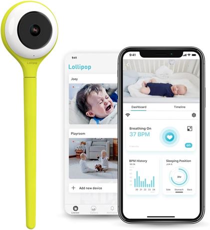 Moniteur bébé Lollipop WiFi détection pleurs suivi respiration