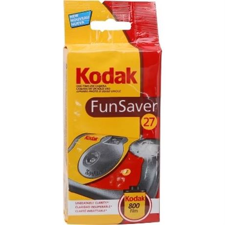 Kodak 35mm Disposable Camera ISO-800 with Flash (27 Exposures) 8617763