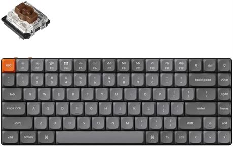 Keychron K3 Max Wireless Mechanical Keyboard, Gateron Brown, Backlit