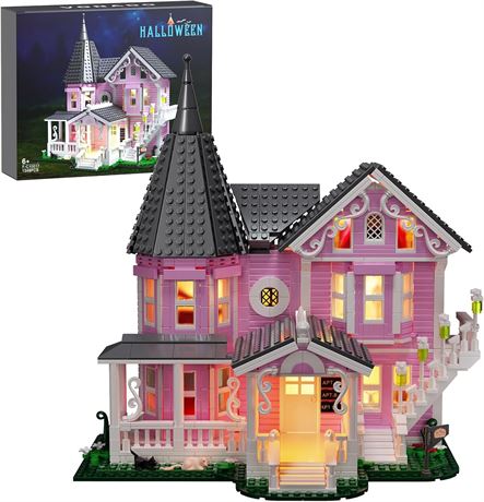 Pink Palace Haunted House Set – 1349PCS, Lego Compatible