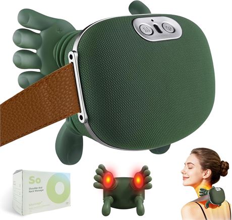 Shoulder and Neck Massager, Bionic Heated, 4D Kneading with Fingers