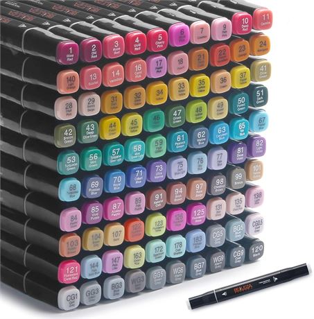 100 marqueurs alcool double pointe dessin coloriage art enfants