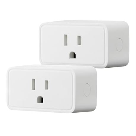Prise Connectée Amazon Basics WiFi Alexa Lot 2 Blanc