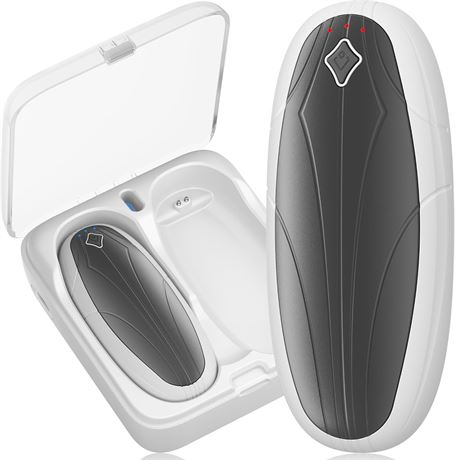 Rechargeable Hand Warmers 2-Pack 14000mAh with Wireless Case, AI, 3 Heat