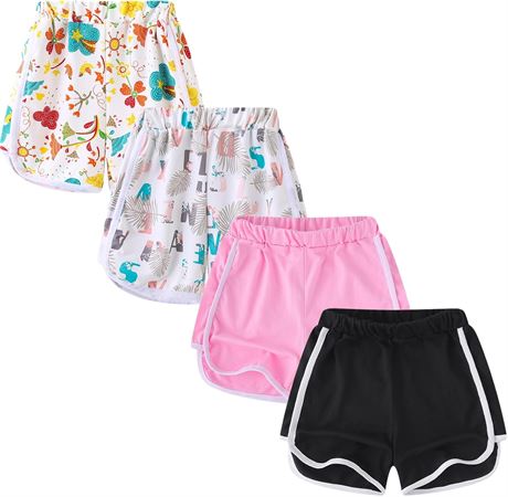 Lot de 4 shorts sport pour filles 3 11 ans
