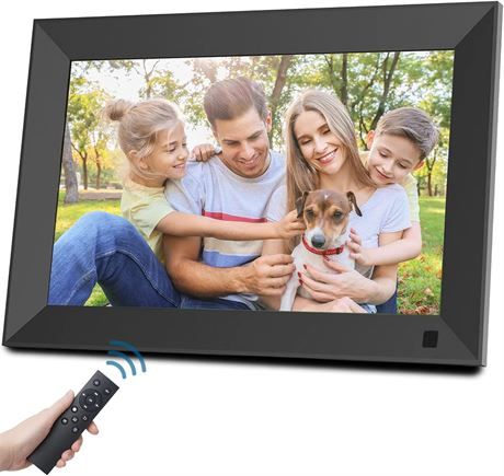 Aorpdd cadre photo numérique 10", IPS HD, USB/SD, horloge, télécommande