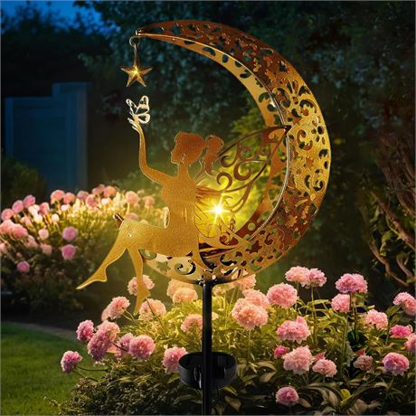 Qoosea Outdoor Solar Lights, Waterproof Color-Changing Garden Decorations
