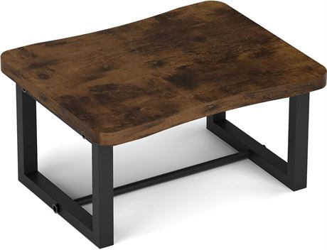 iTsst Step Stool, 500 lbs, Wood, White (Brown)