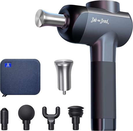 Bob and Brad X6 Professional Massage Gun with Hot/Cold Metal Head, Carry Case