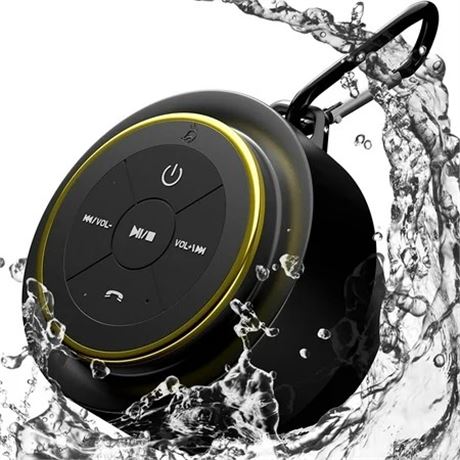 iFox iF012 Bluetooth Shower Speaker Waterproof Wireless Black