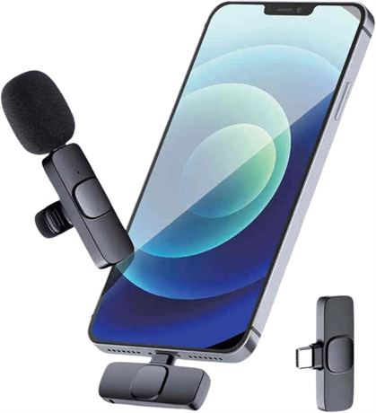Mini Microphone - Wireless Plug & Play Lavalier w/ Noise Reduction Chip