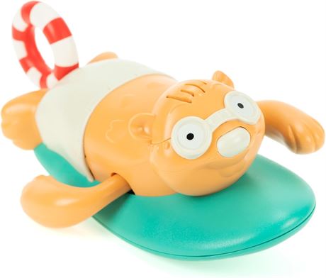 DUCKBOXX XX Pull-String Wind-Up Sea Friends Bath Toy, No Battery, Mold-Free
