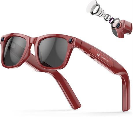 Lunettes intelligentes avec cam ra 8 MP vid o 1080p photo/vid o