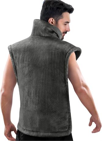 RENPHO King Size Heating Pad 24x37" XL for Back, Neck & Shoulders, ETL Gray