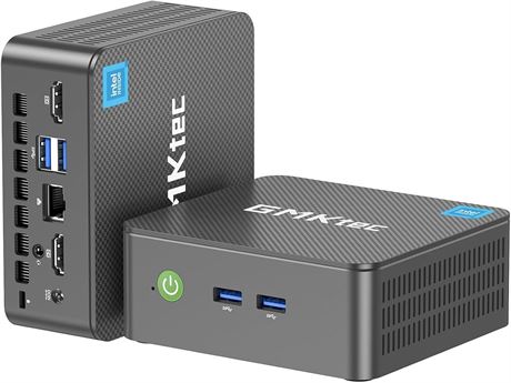GMKtec Mini PC Intel N150 16GB 512GB SSD Dual HDMI WiFi6 BT5.2