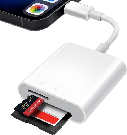 Lecteur Carte SD iPhone Adaptateur Micro Plug & Play