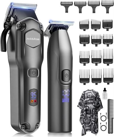 Jack&Rose Tondeuses   cheveux sans fil, barbe homme, IPX7  tanche, noir