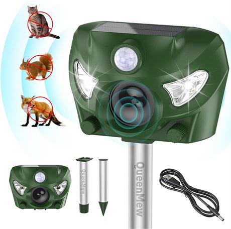 Répulsif Ultrason Animaux Étanche Jardin Ferme 5 Modes