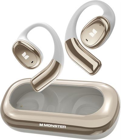 Monster AC311 Open Ear Wireless Earbuds, Bluetooth 5.4, 30h Playtime, IPX5