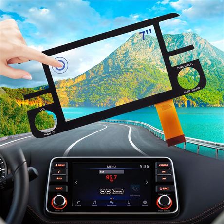 TsuperU 7" Touch Screen Replacement for Nissan Kicks/Versa Radio Digitizer