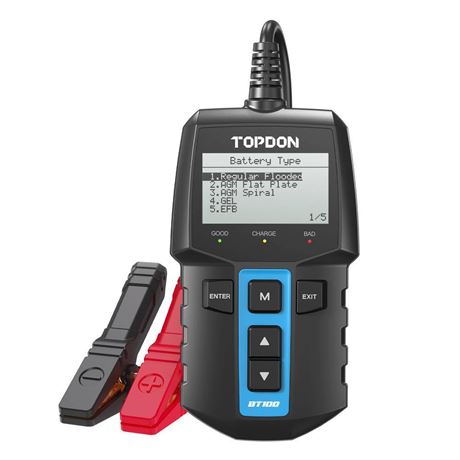 BT100 Handheld 12V Battery, Cranking & Charging System Tester