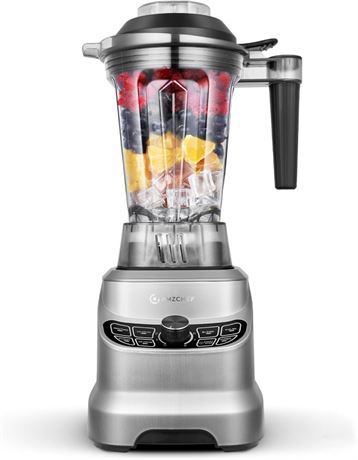 AMZCHEF Smoothie Blender 1800W High Speed 8 Speed Functions Large Capacity