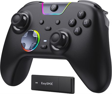 EasySMX X05 Pro Wireless PC Controller, Quiet-Press Buttons, Hall Joysticks