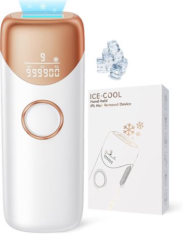 Épilateur Laser Ubroo IPL 3-en-1 Glace Painless Or Permanent Corps Visage