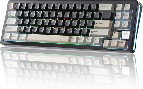 Clavier mécanique YUNZII AL71, 68%, alu CNC, sans fil/USB-C, RGB