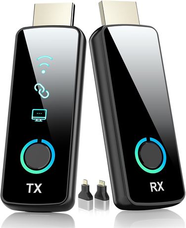 Wireless HDMI Transmitter & Receiver, 50m, 4K Decode 1080P@60Hz, Plug&Play