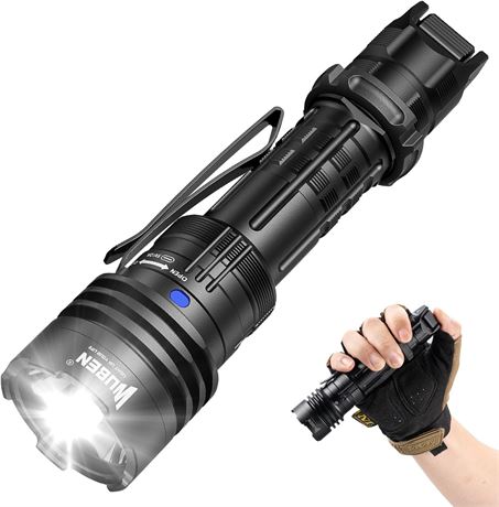 WUBEN T1 Tactical Flashlight 2000 Lumens Rechargeable Long Beam Outdoor Torch