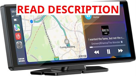 LAMTTO 9.26" Wireless CarPlay Screen w/ Android Auto & GPS