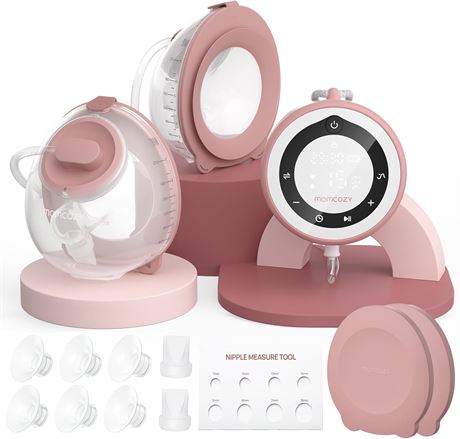Tire-lait Momcozy V1 Pro hospitalier mains libres portable rouge