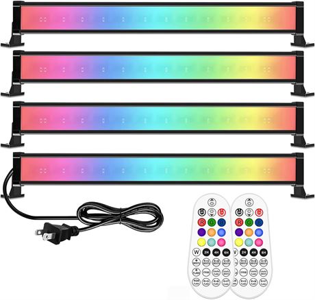 MEIKEE 25W RGBW Wall Washer Light Color-Changing IP66 Stage Lights 4 Pack