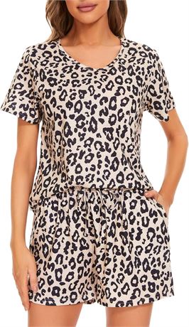 MOYEE Women’s Pajama Set, Capri Pants, Pockets, Soft