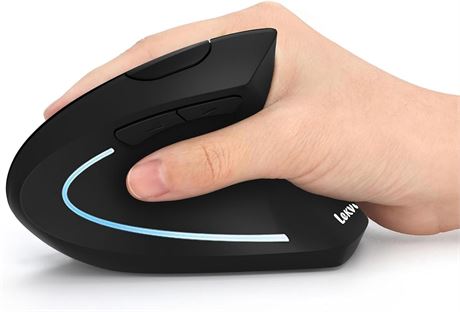 Lekvey Souris verticale sans fil, DPI 800/1200/1600, 6 boutons