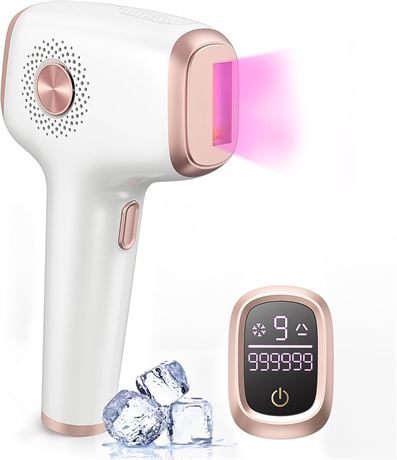 INNZA IPL Hair Removal Device, Ice Cooling, 999,999 Flashes, Painless for Women