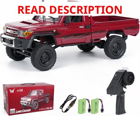MN-82 RC Rock Crawler Car 1/12 Scale Toyota Pickup, 2.4GHz 4WD Truck, 2spd