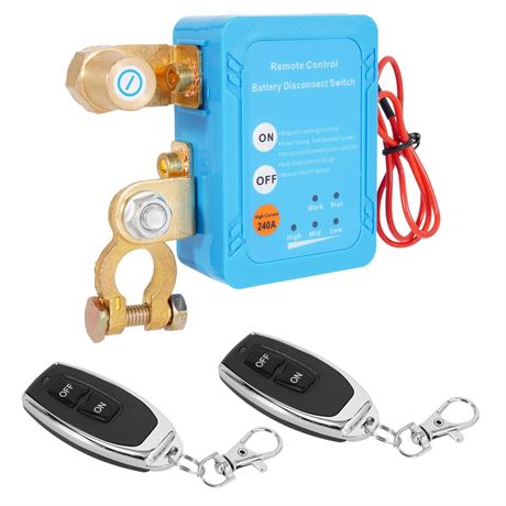 Remote Battery Disconnect Switch 12V 240A