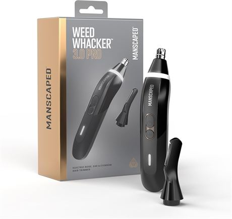 MANSCAPED Weed Whacker 3.0 Pro - Nose, Ear & Eyebrow Trimmer, SkinSafe