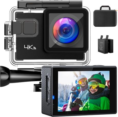 A87 4K Action Camera 20MP WiFi Waterproof with Accessories