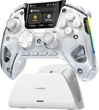 ManbaOne Wireless Controller for PC/Switch, Hall Effect Sticks
