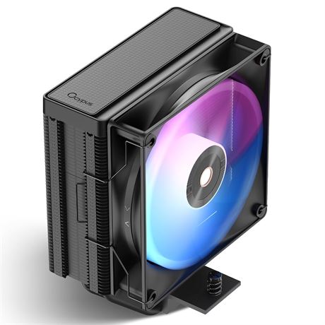 Delta A40 ARGB CPU Cooler with 120mm PWM Fan, 4 Copper Heat Pipes, AM4/AM5