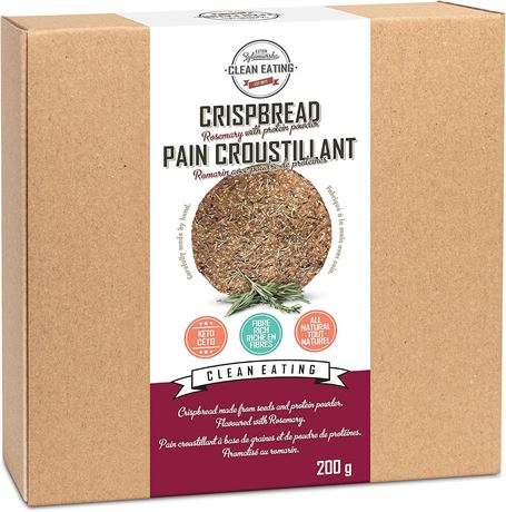Clean Eating High Fibre Crispbread, Rosemary