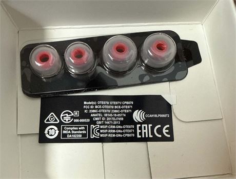 Embouts oreille universels silicone PAC 4,5 mm, 3 tailles, 3 paires