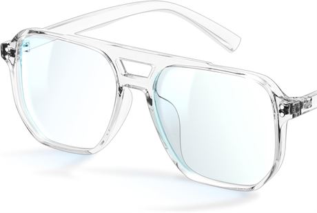 livho Blue Light Blocking Glasses, Oversized Aviator Vintage/Retro Pilot, Unisex