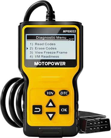 MOTOPOWER MP69033 scanner OBD2 diagnostic auto code moteur - Jaune