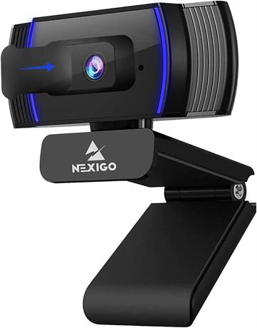 Webcam NexiGo N930AF 1080P autofocus micro stéréo cache