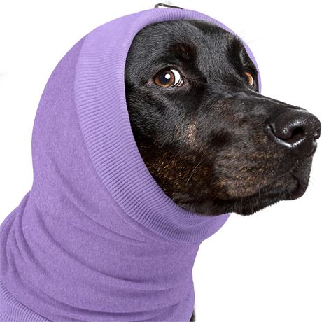 PUMYPOREITY Dog Calming Hood Adjustable Ear Cover Anxiety Relief